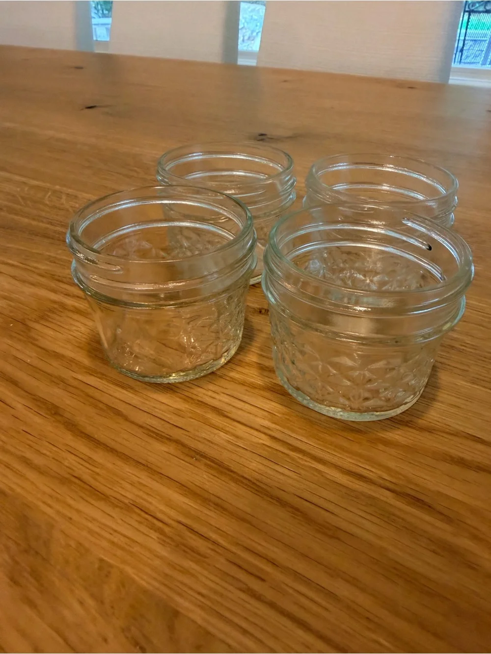 Clear Glass Jar Set without lids